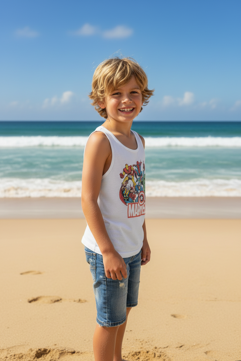 Junior's Marvel Heroes of Today Tank Top