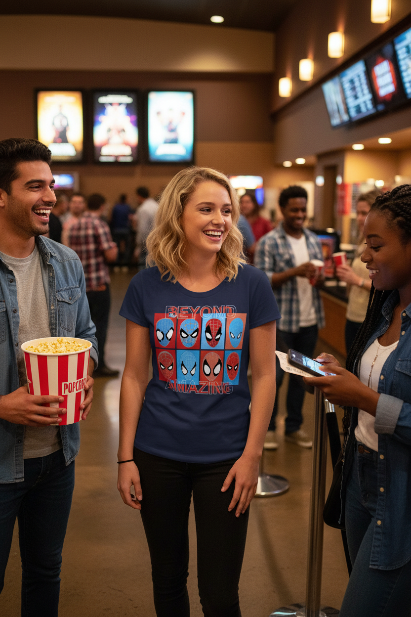 Women's Marvel SPIDEY SQUARES BEYOND T-Shirt